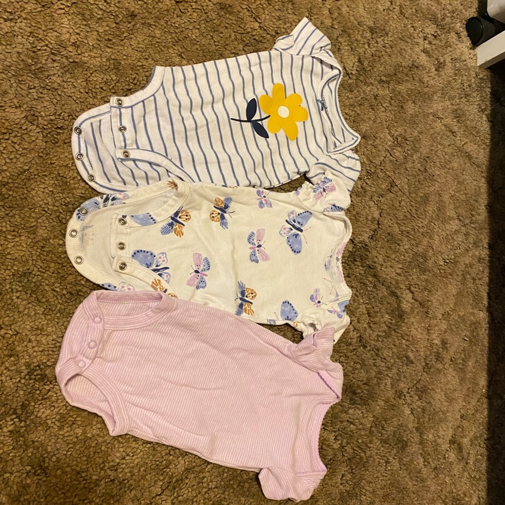 Set of Three Baby Onesies